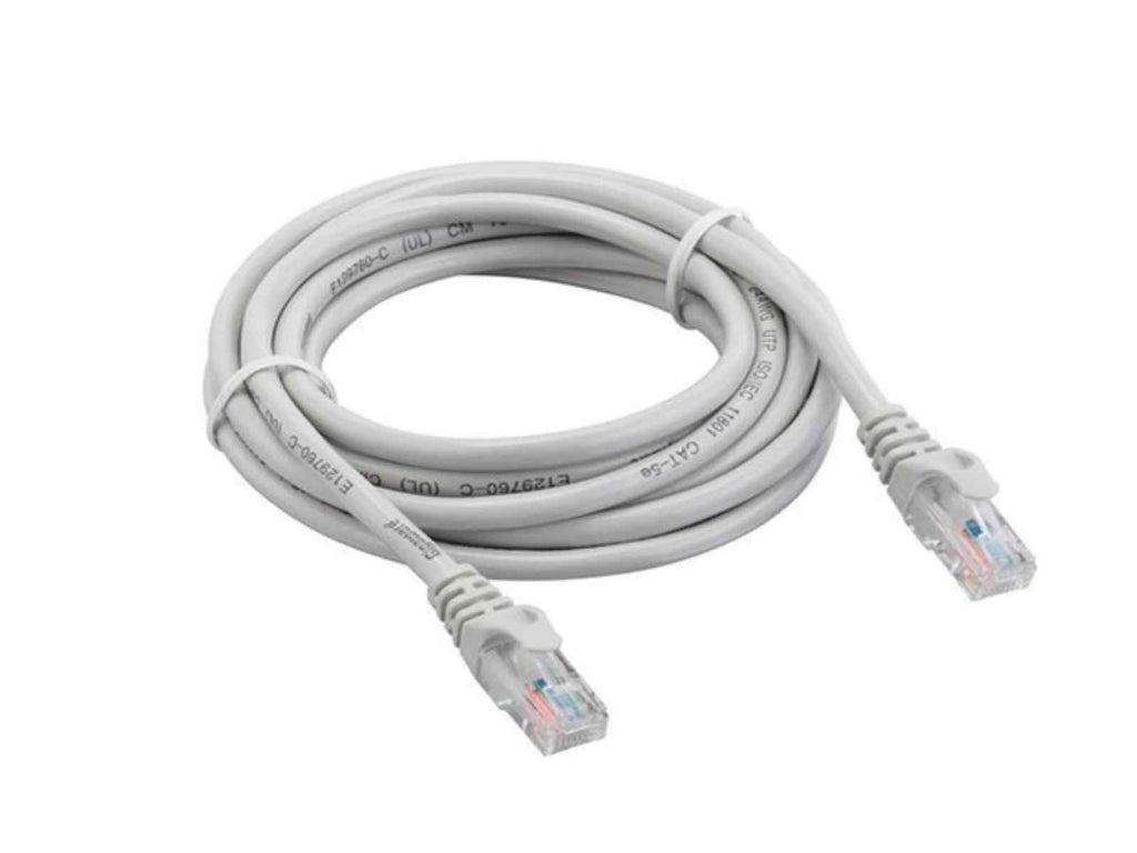 Cable de red UTP Ethernet 10m CAT5 Blanco