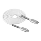 Cable MOBO Twist Tipo C A Tipo C Blanco 1m 3a