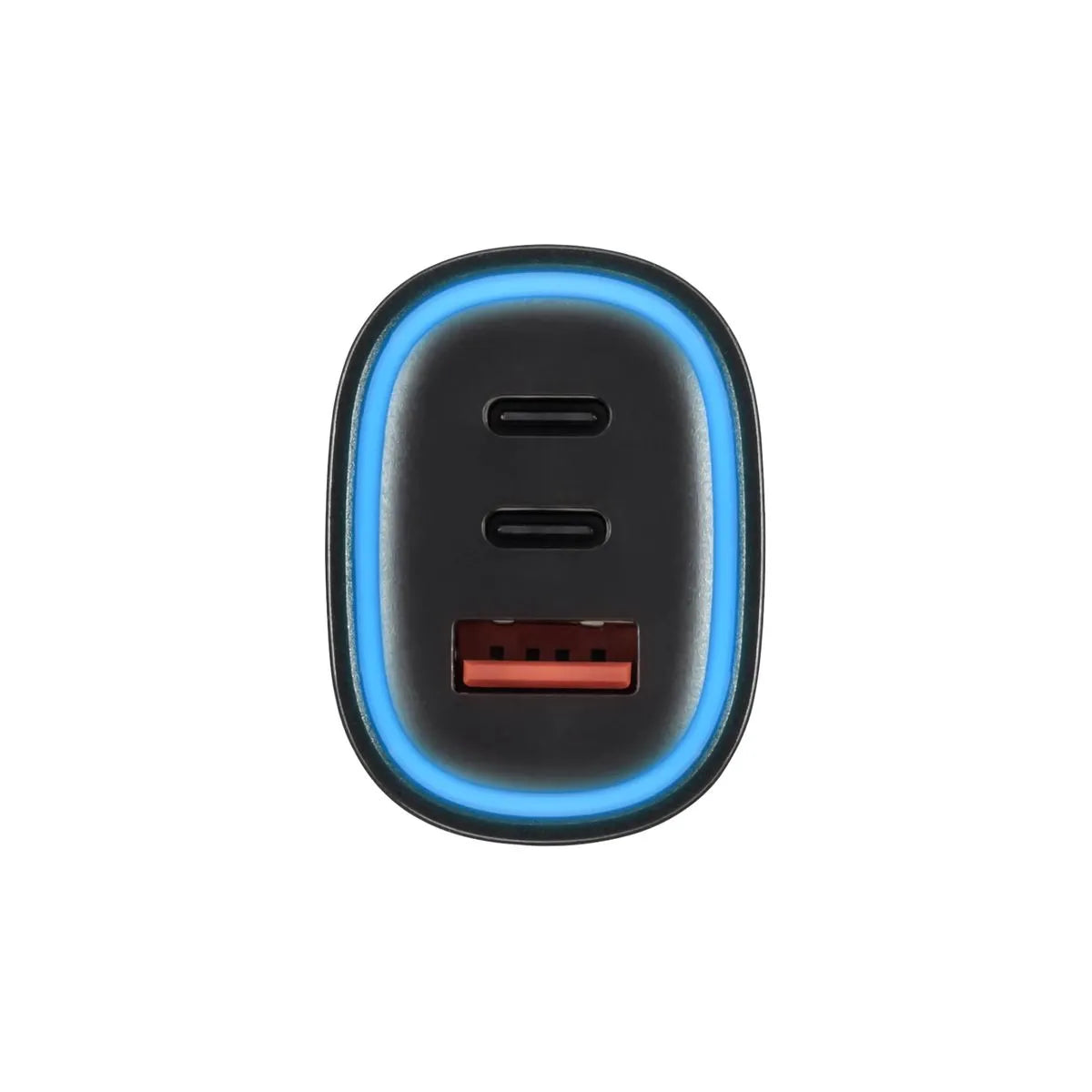 Cargador de Auto MOBO Driv 60W con 3 Puertos USB-C y USB-A, Carga Rápida - Negro