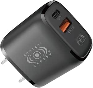 Cargador USB Y Tipo C PD 38W Blanco Control Expert