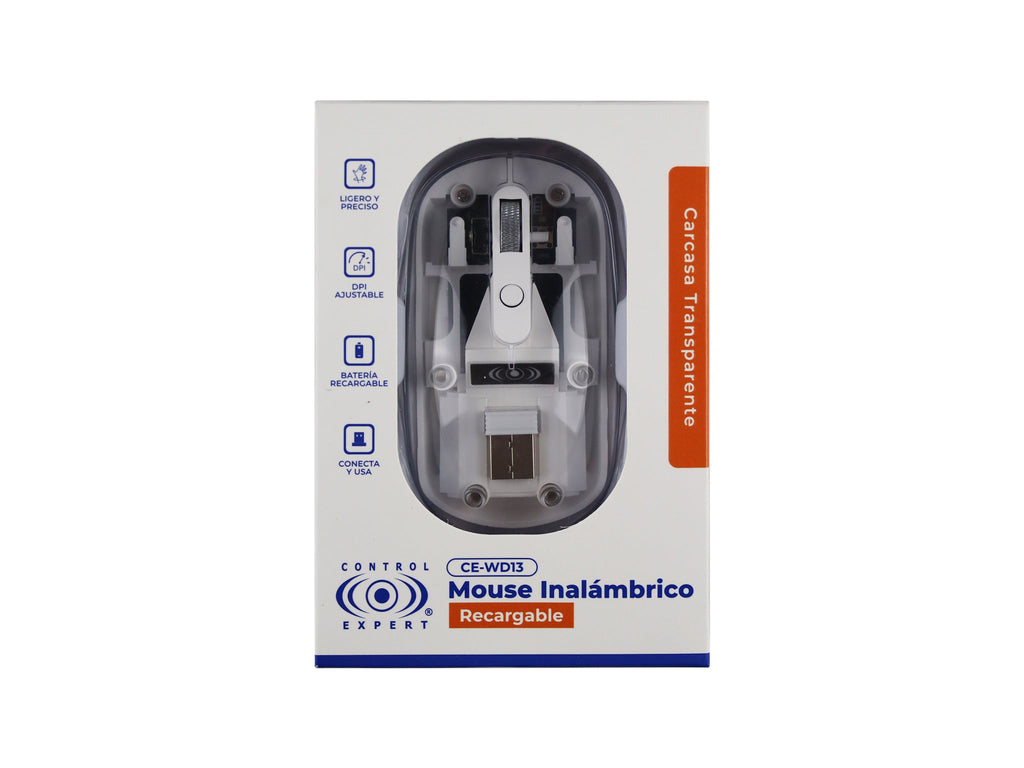 Mouse Inalámbrico USB/Bluetooth Recargable Control Expert