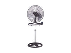 Paquete 2 Ventiladores de 18" de piso 3 en 1 con aspas metalicas Control Expert