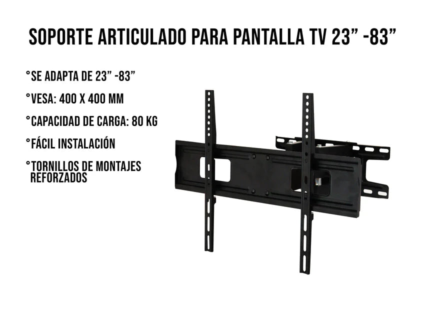 Soporte para Pantalla de Doble Brazo 23"- 86" Control Expert