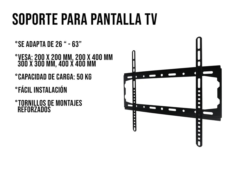 Soporte para Pantalla Fijo 26"- 63" Control Expert