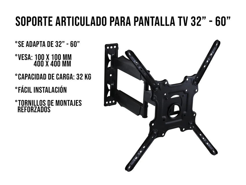 Soporte para Pantalla de Brazo 32"- 60" Control Expert