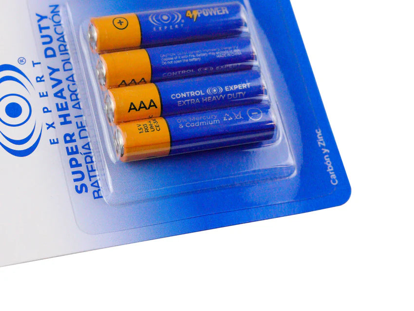 Pilas AA Larga Duración Paquete 4 Piezas Blíster Control Expert