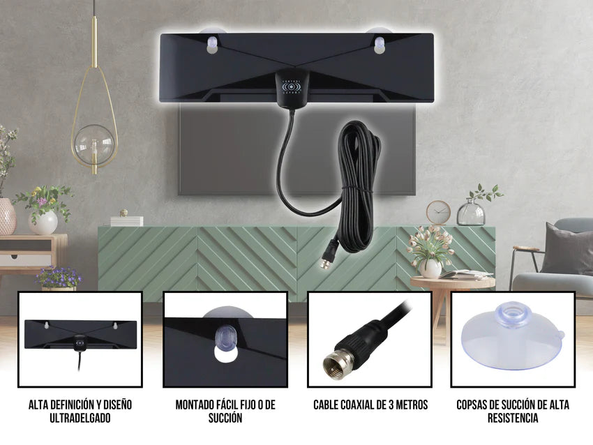 Antena Plana Ultra HD Control Expert