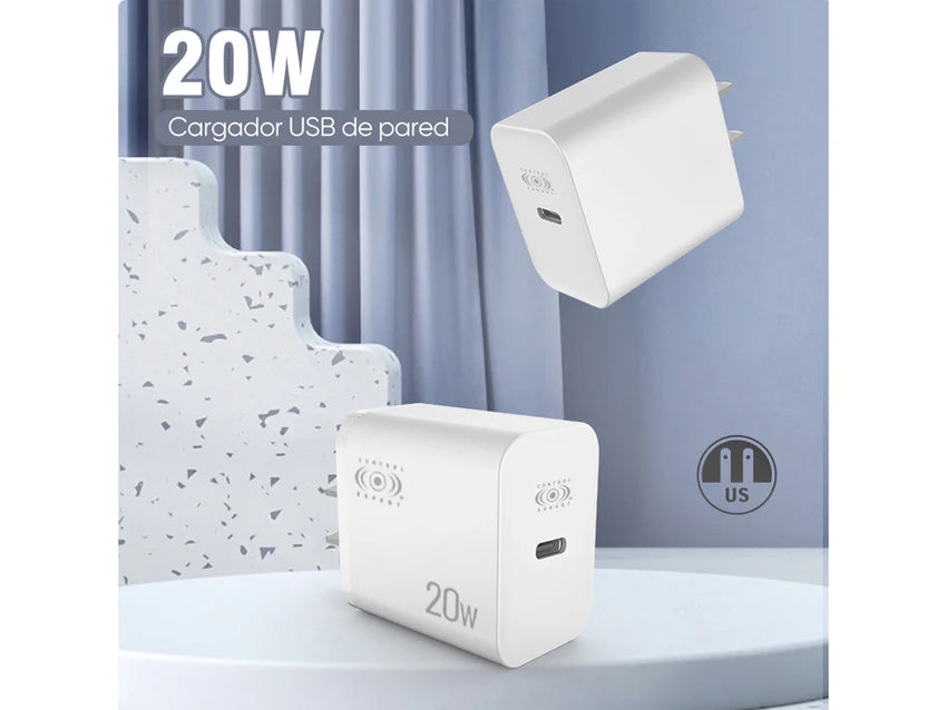Cargador USB 20W Portátil 5V 3A Control Expert