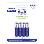 Paquete 4 Baterias Recargables AAA 1100mAh Control Expert