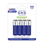 Paquete 4 Baterias Recargables AA 2500mAh Control Expert