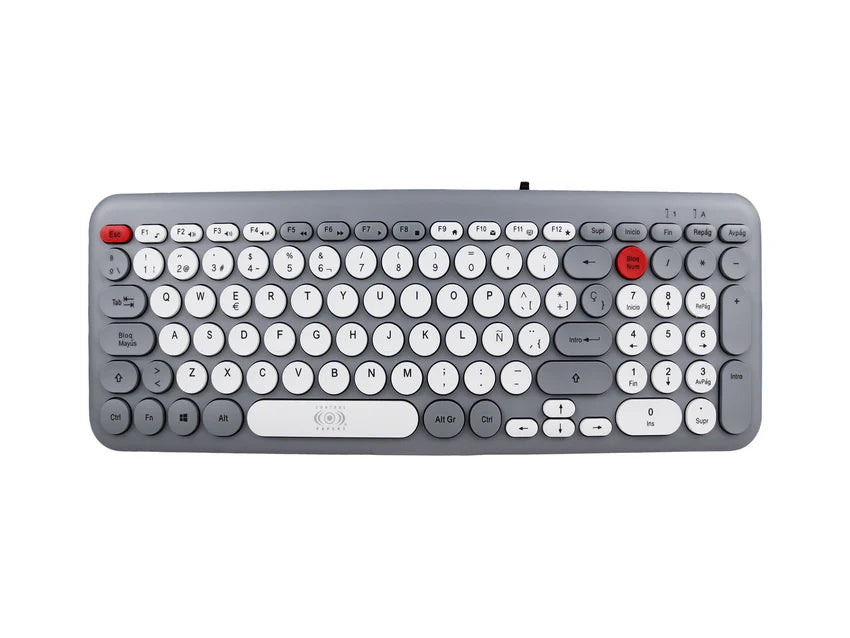 Combo teclado y mouse alámbrico USB diseño moderno de marco estrecho Control Expert