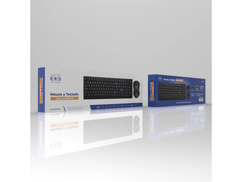 Combo Teclado + Mouse Inalambrico Control Expert