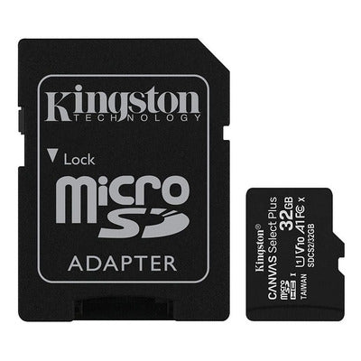 Memoria Micro SD 32GB Kingston Canvas Select  100 mb/s Clase 10
