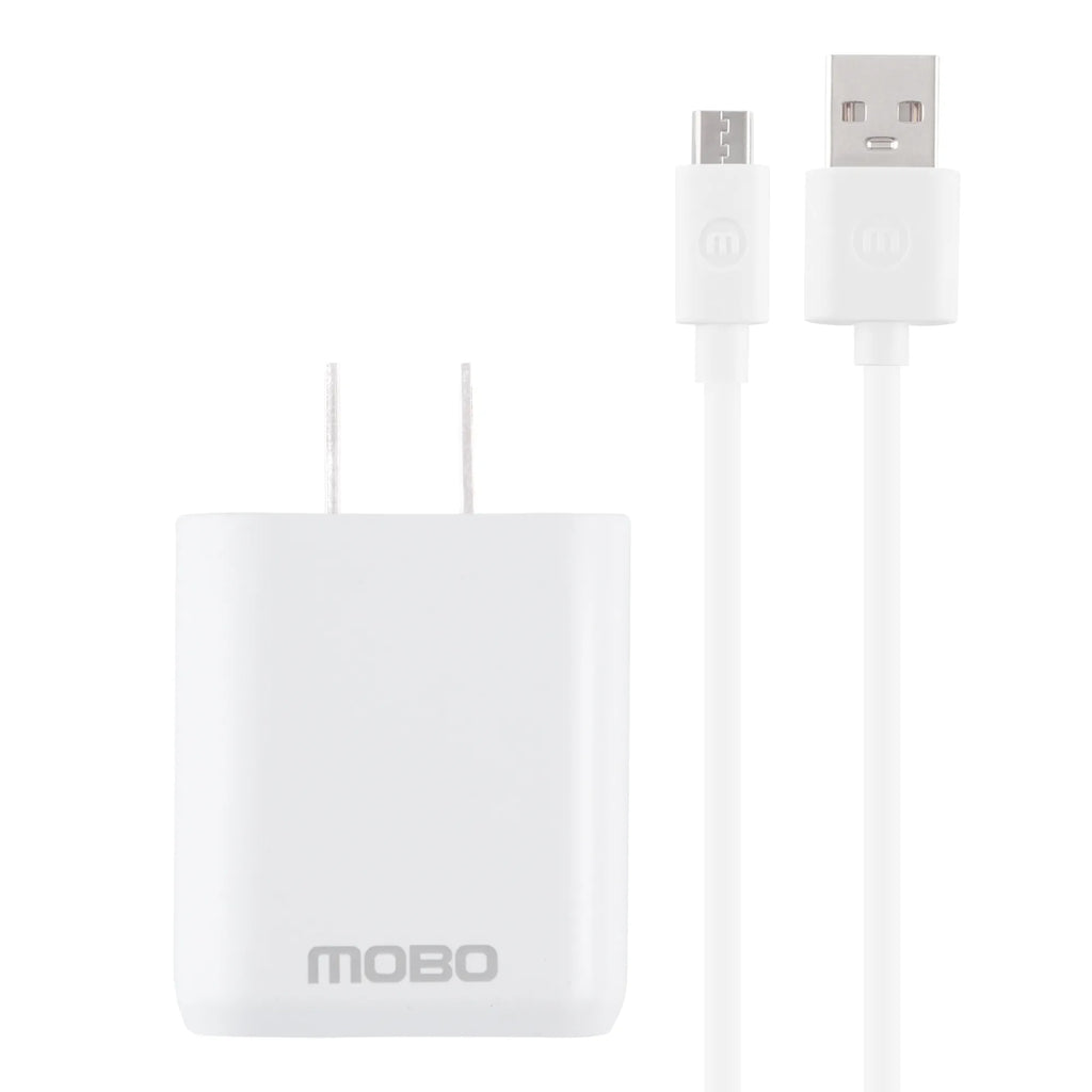 Kit De Carga MOBO 1 Puerto USB-A - cable Micro USB Blanco 10w