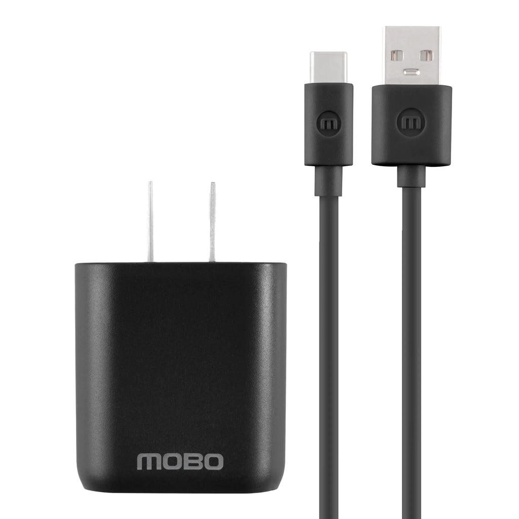 Kit De Carga MOBO 1 Puerto USB-A - cable Tipo C Negro 10w