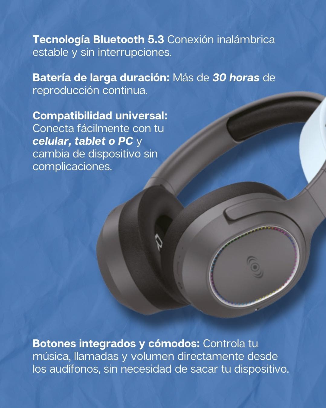 Audífonos Bluetooth Control Expert