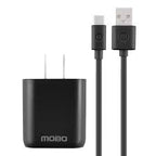 Kit De Carga MOBO 1 Puerto USB-A - cable Micro USB Negro 10w