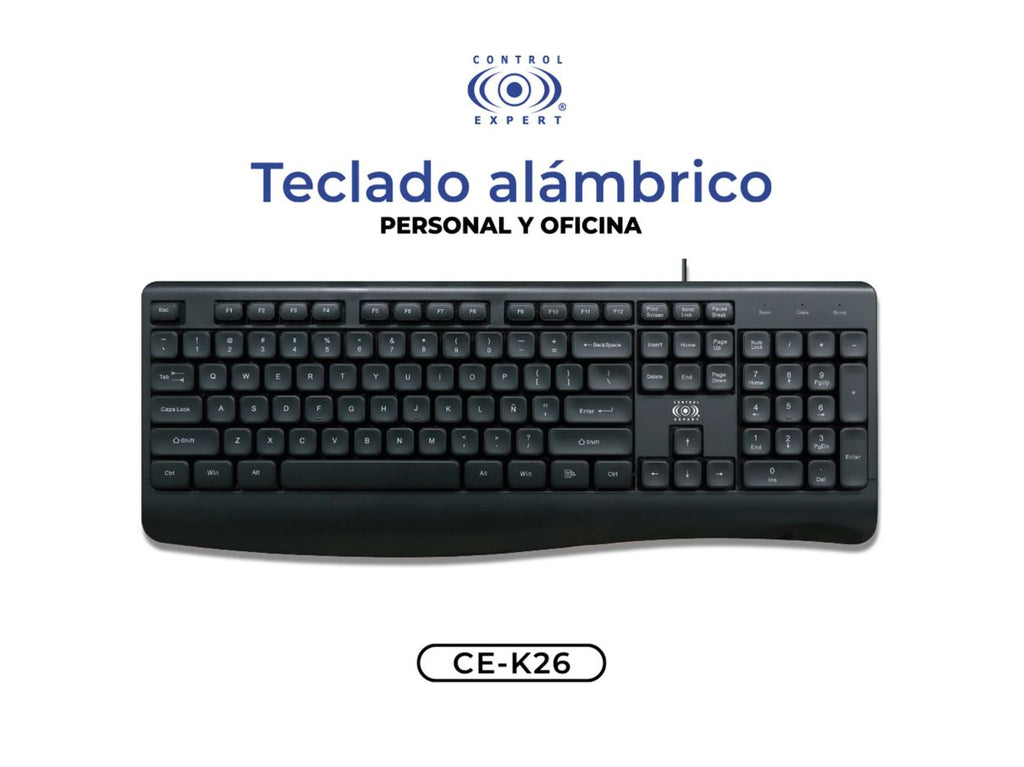 Teclado alámbrico USB Control Expert